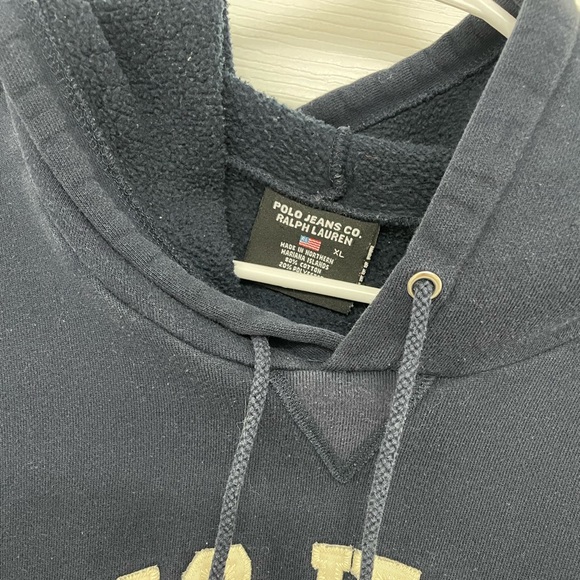 VINTAGE CROPPED POLO HOODIE - Picture 3 of 3